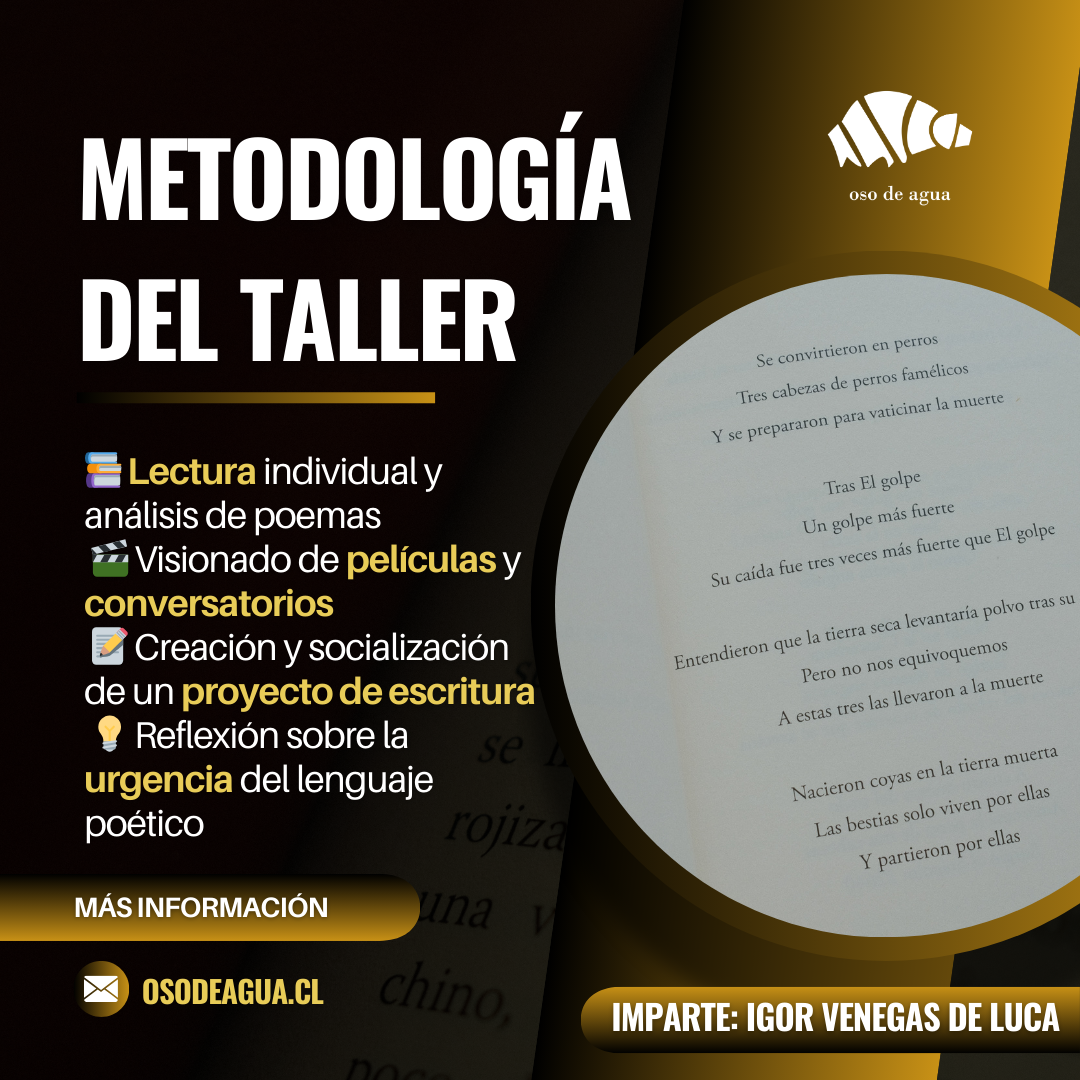 Taller | Escribir desde la urgencia: escritura poética y contexto social