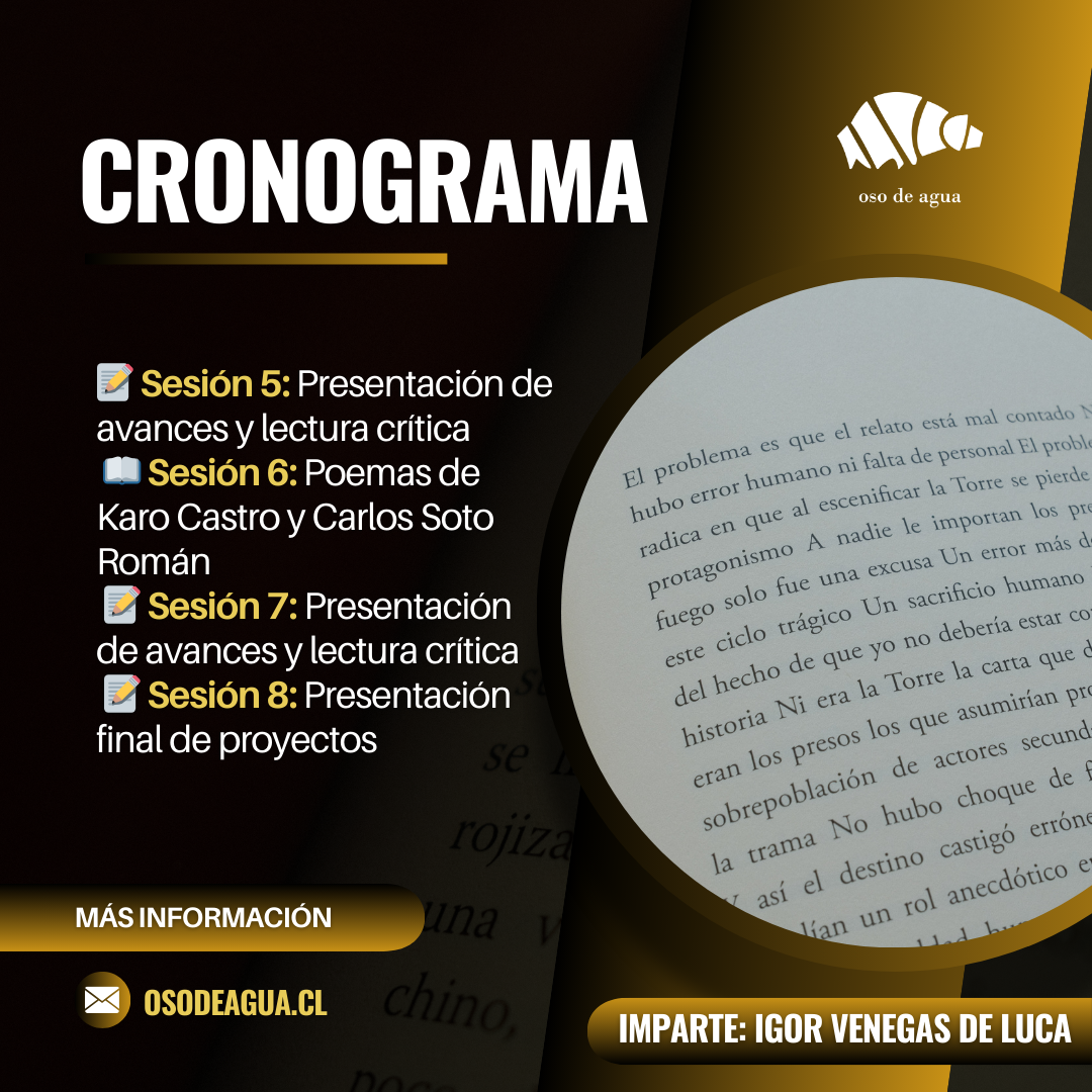 Taller | Escribir desde la urgencia: escritura poética y contexto social