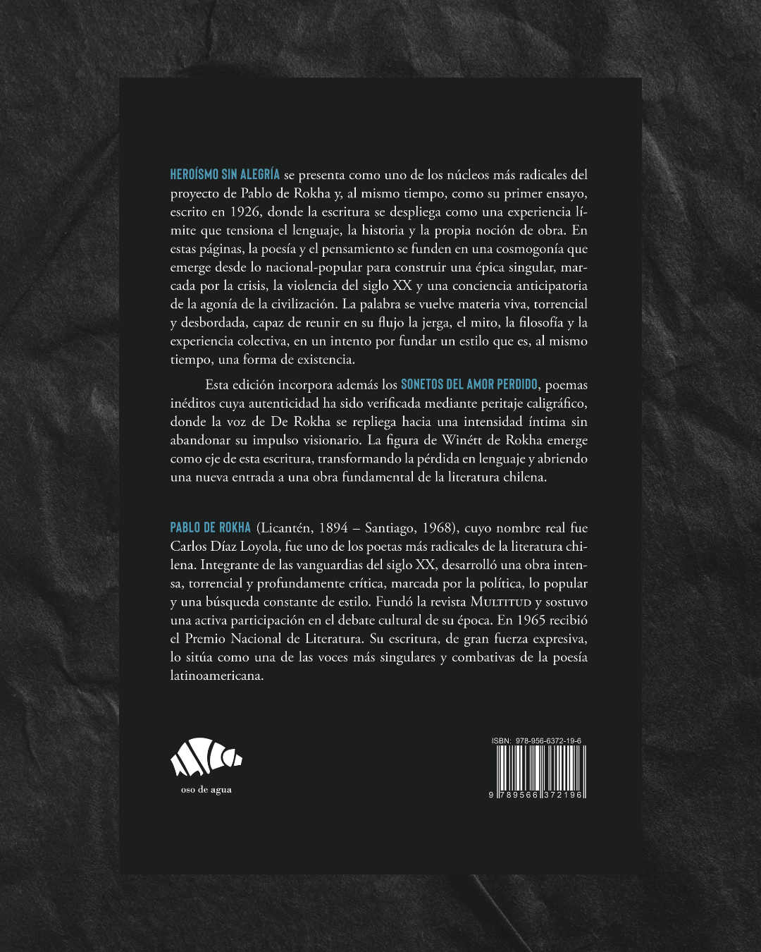 PREVENTA - Heroísmo sin alegría de Pablo de Rokha