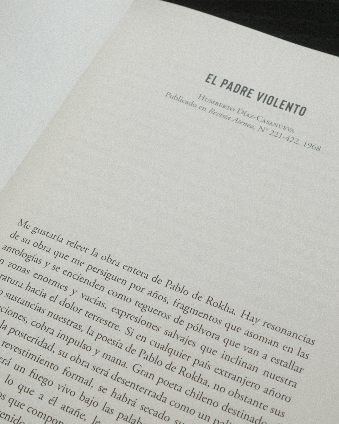 PRIMERA REIMPRESIÓN: Pablo de Rokha: Moisés y Satanás