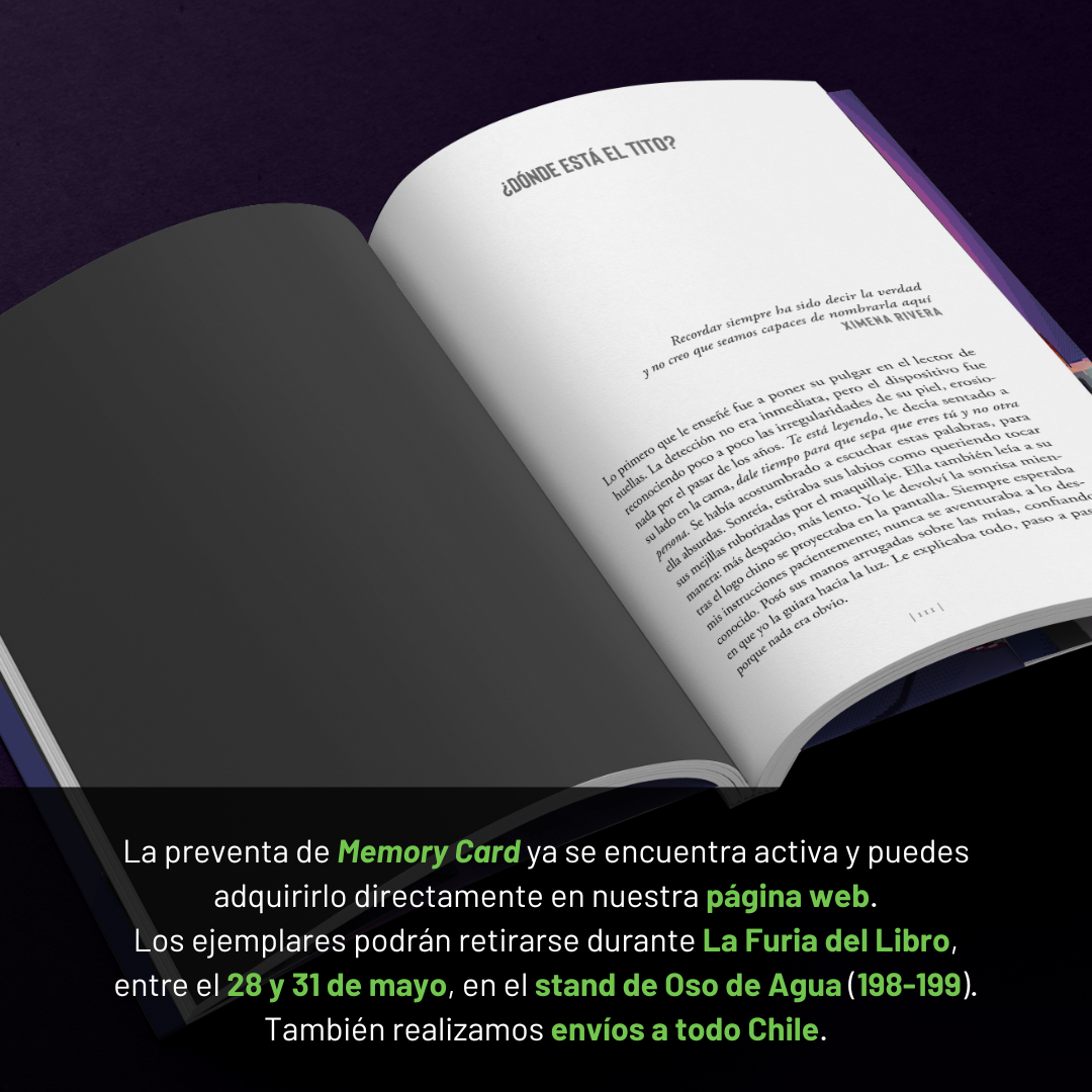 PREVENTA ACTIVA | Memory Card de Angelo Alessio